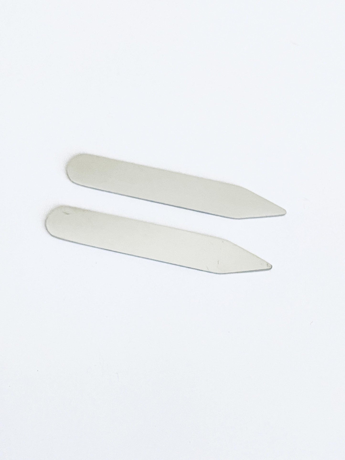 Personalized Stainless Steel Collar Stays • Custom Engraved Metal Shirt Stays for Men, Wedding & Groomsmen Gift