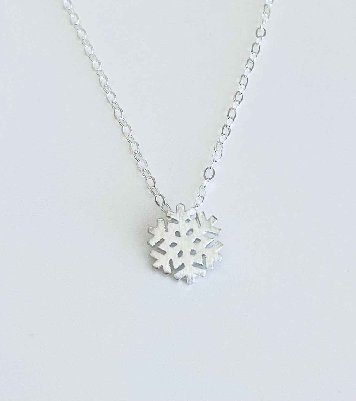 Sterling Silver Snowflake Pendant Necklace
