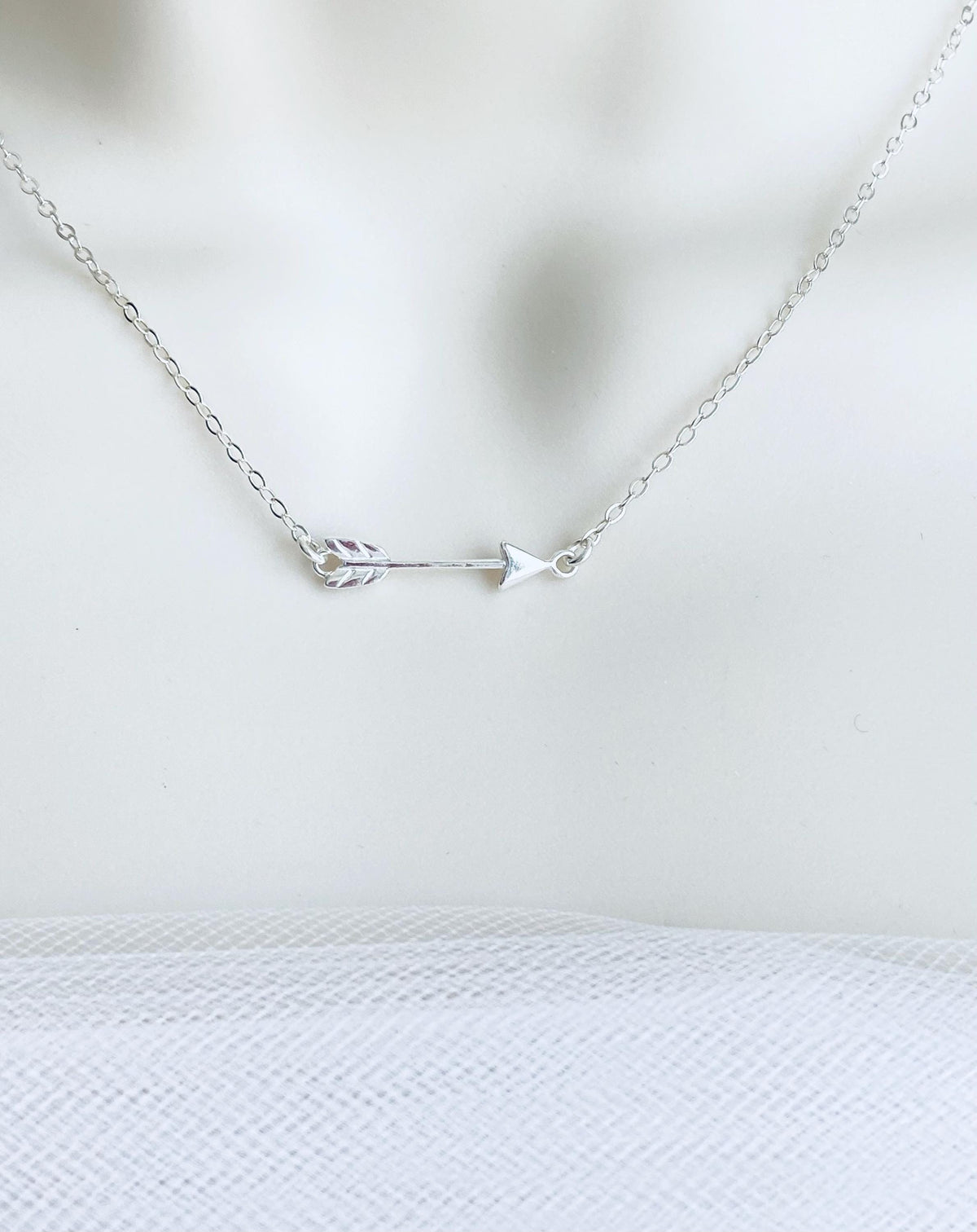 Sterling Silver Arrow Pendant Necklace
