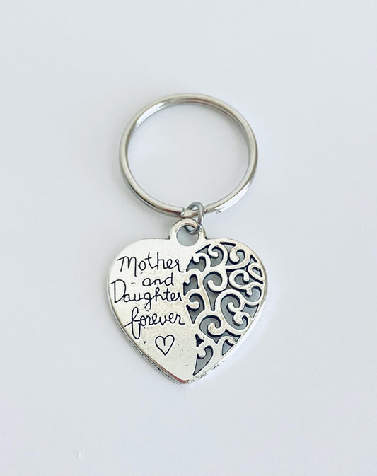 Mom Daughter Key Chain • Family Gift