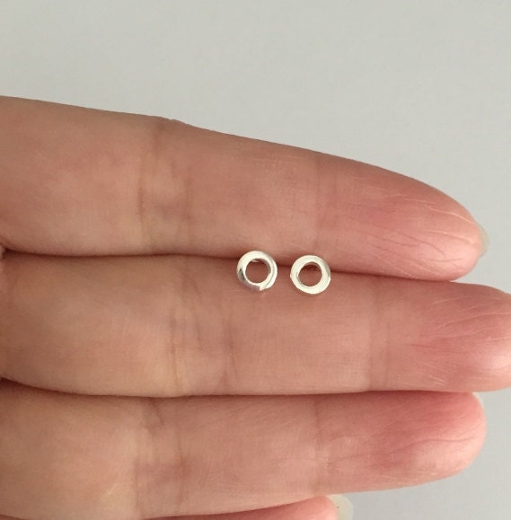 Tiny Kisses Stud Earrings • Sterling Silver, Gold over Silver & Rose Gold over Silver