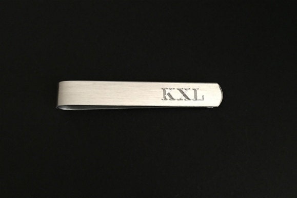 Personalized Hand Formed Aluminum Tie Clip • Skinny or Regular Size