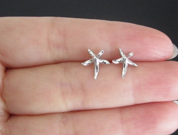Sterling Silver Starfish Stud Earrings
