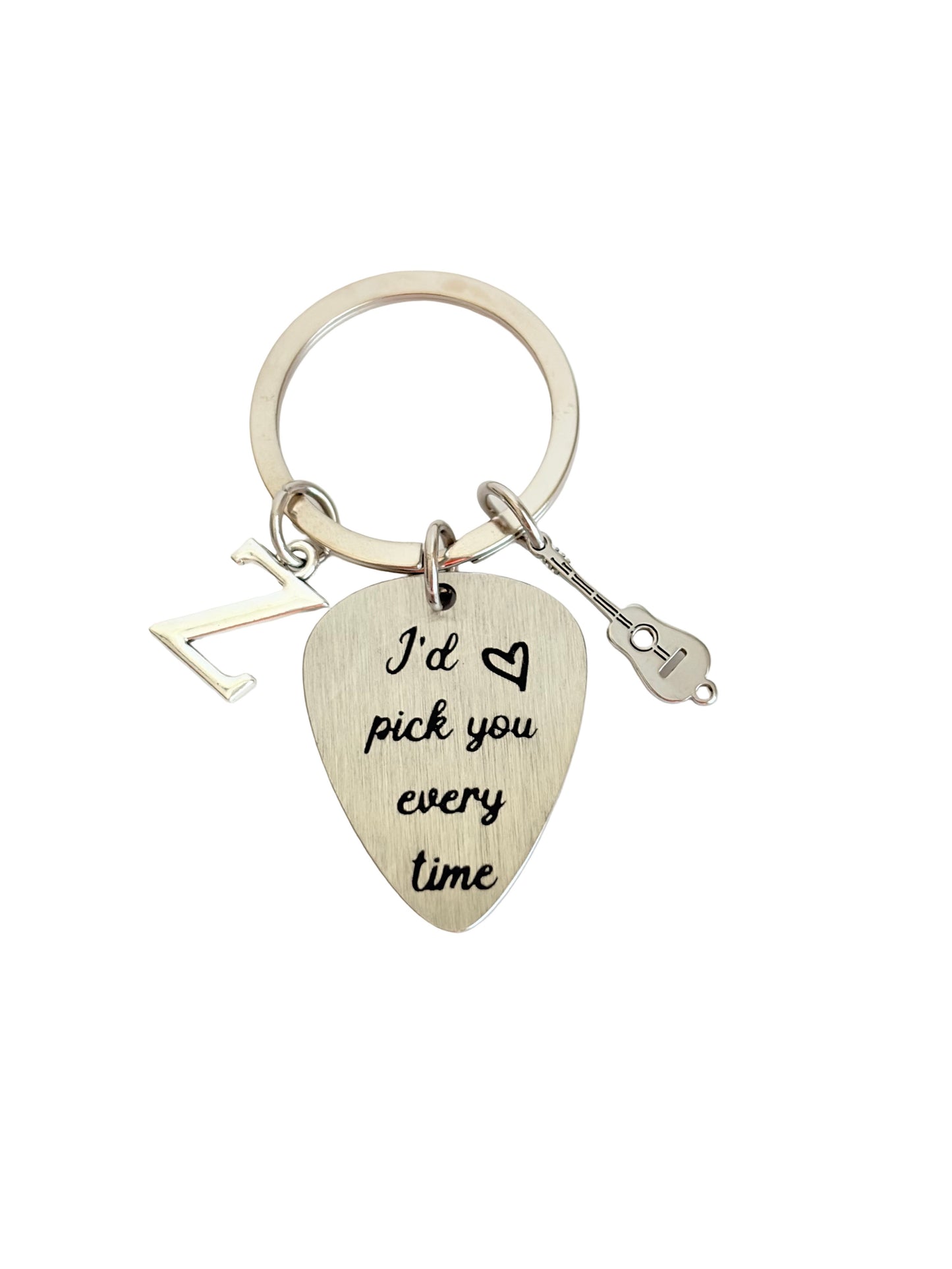Personalized Guitar Pick • Custom Engraved Guitar Pick “I’d Pick You Every Time”
