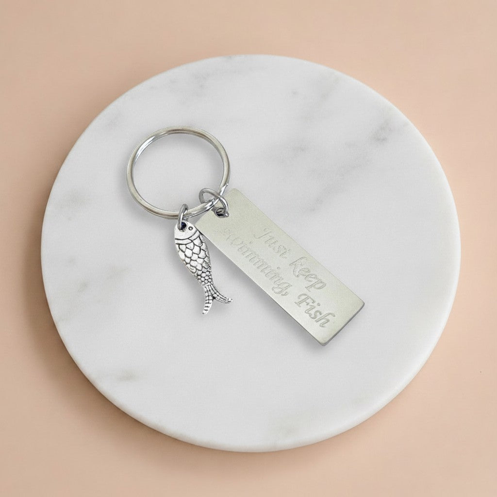 Personalized Fish Keychain
