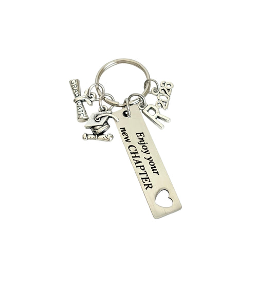 Personalized Graduation Keychain • Graduation Gift for Her or Him