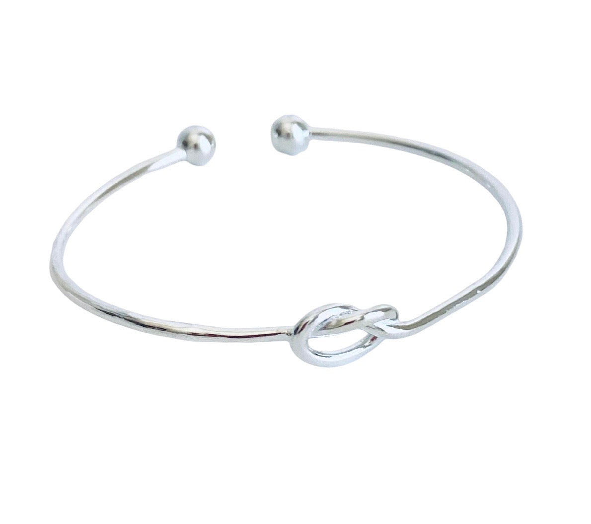 Sterling Silver Knot Bangle Bracelet