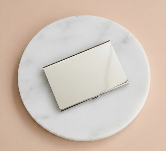 Personalized Matte Business Card Holder