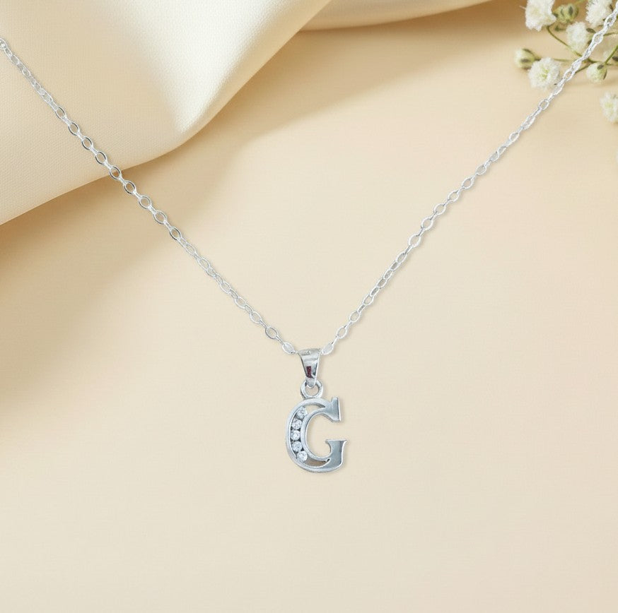 Personalized Sterling Silver Initial Necklace