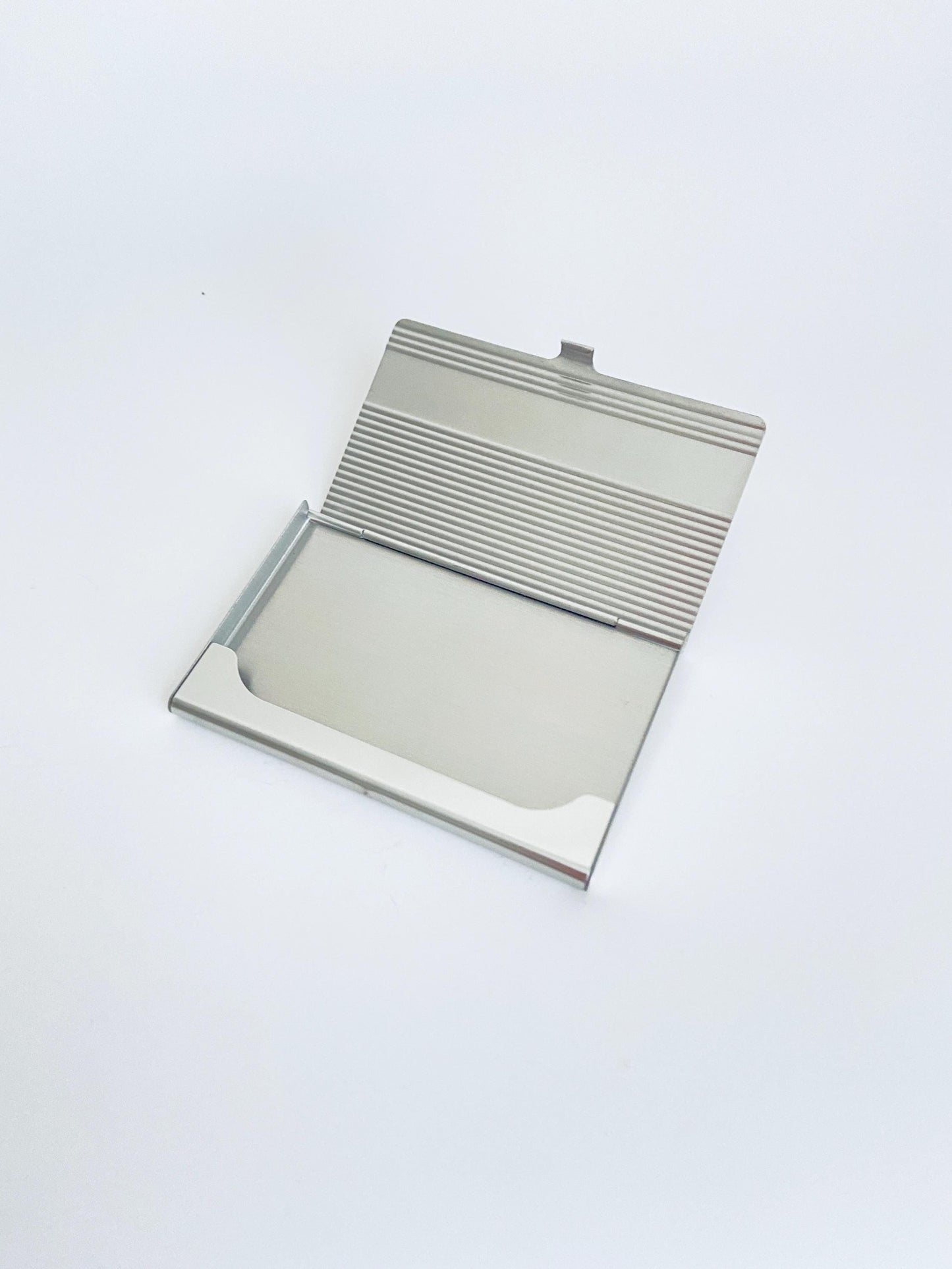Personalized Business Card Holder • Custom Engraved Metal Business Card Case