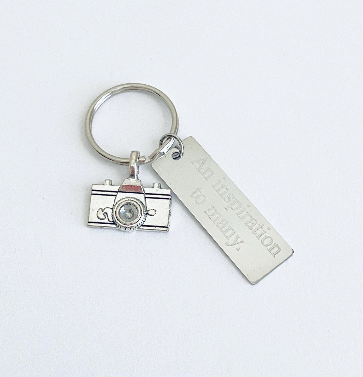 Personalized Camera Man Keychain • Gift for Photographer
