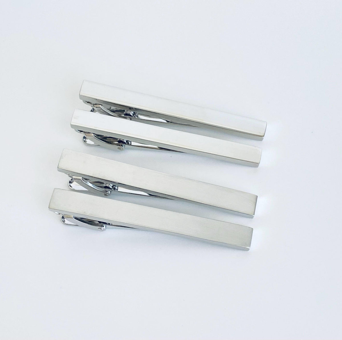 Personalized Long Tie Clip • Polished & Matte Finish