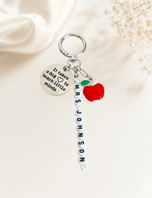Personalized Teacher Bag Charm