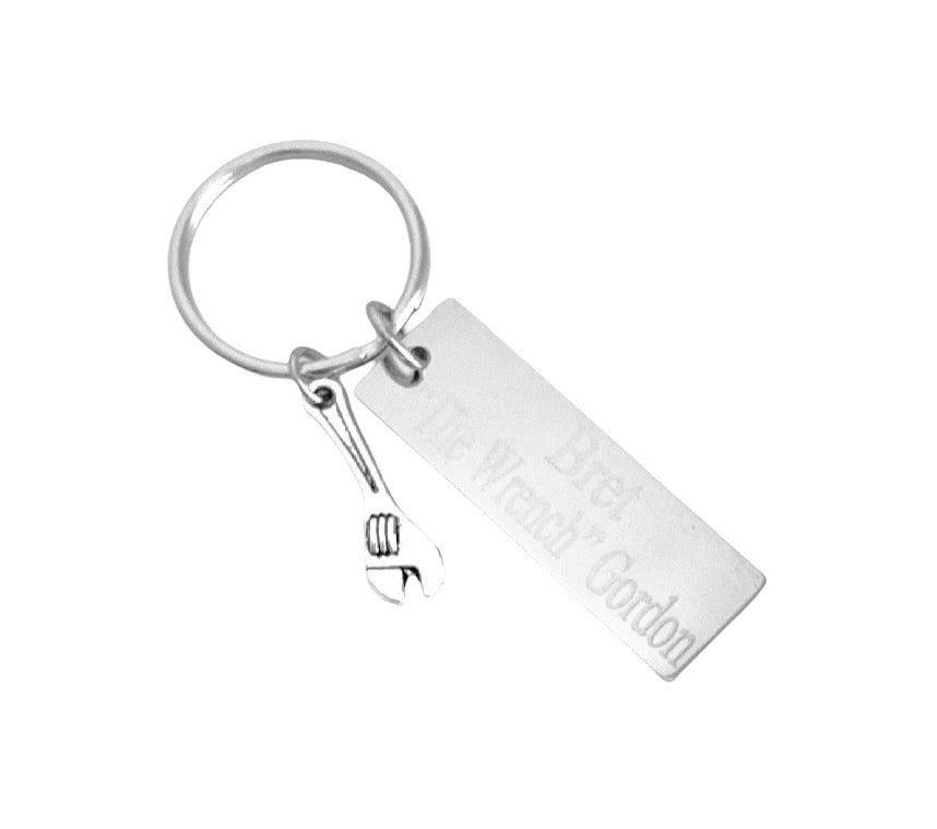Personalized Wrench Keychain