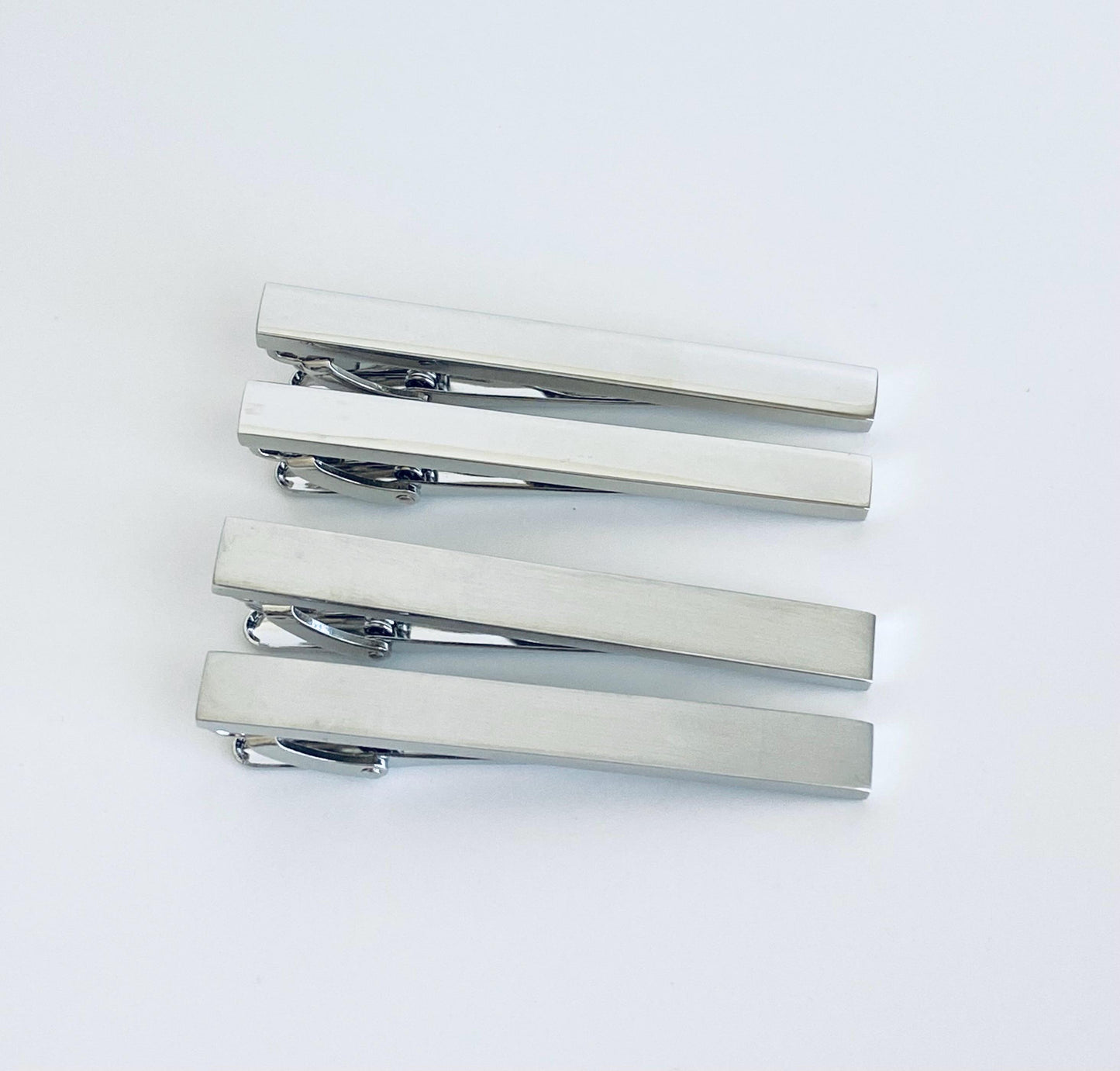 Personalized Long Tie Clip • Custom Engraved Tie Bar for Men, Wedding & Groomsmen Gift
