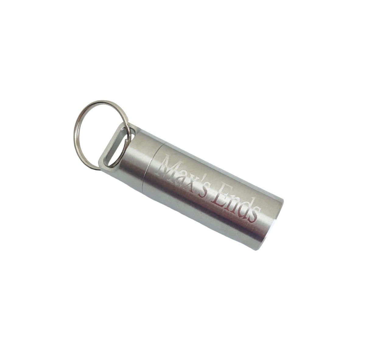 Personalized Stainless Steel Large Pill Holder Key Chain