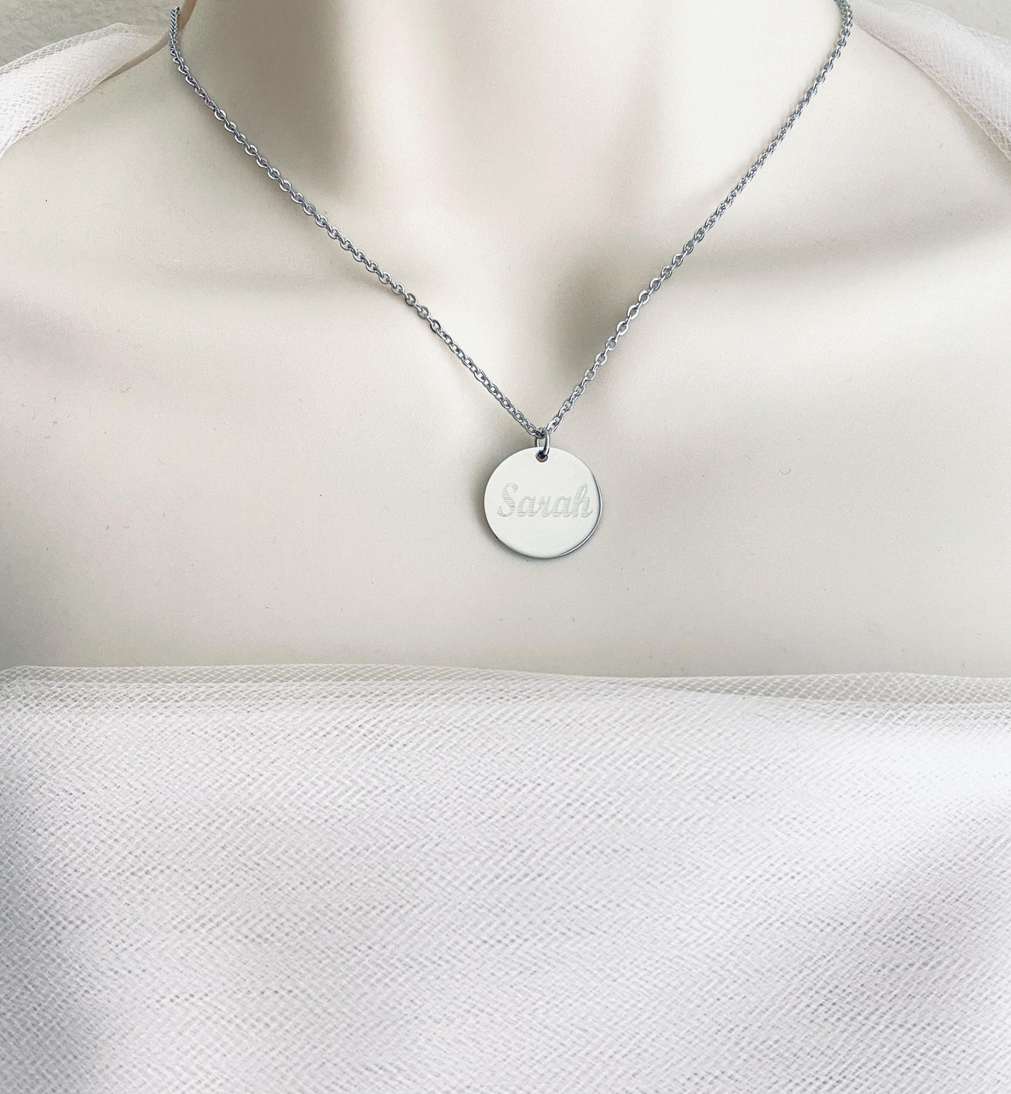 Personalized Stainless Steel Name Necklace • Custom Name Necklace in Stainless Steel, Gold or Rose Gold