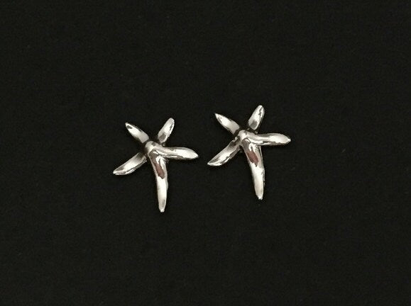 Sterling Silver Starfish Stud Earrings • Ocean Inspired Beach Jewelry