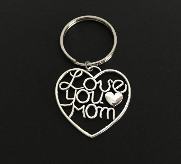 Love You Mom Key Chain • Sentimental Gift for Mom, Mother Appreciation Keychain