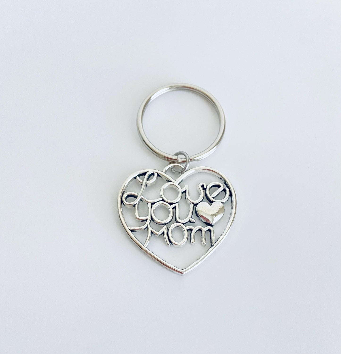 Love You Mom Key Chain • Sentimental Gift for Mom, Mother Appreciation Keychain