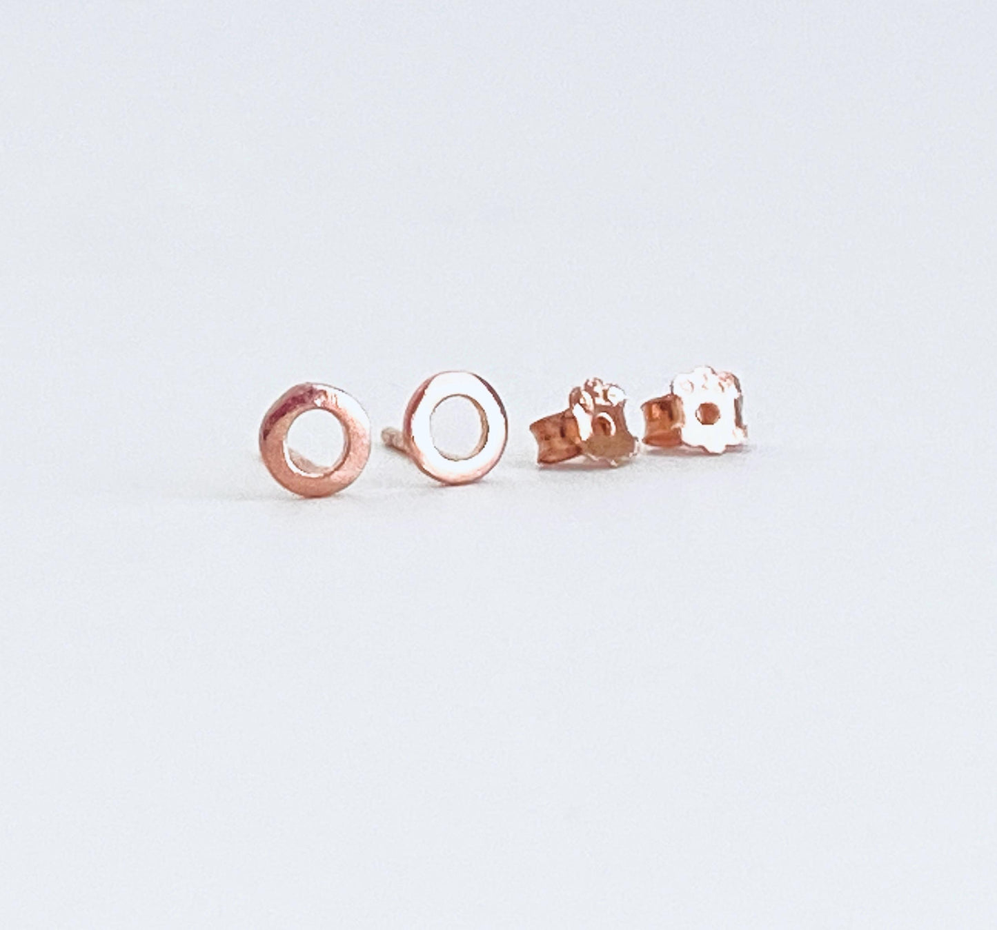 Tiny Kisses Stud Earrings • Sterling Silver, Gold Over Sterling Silver, or Rose Gold Over Sterling Silver