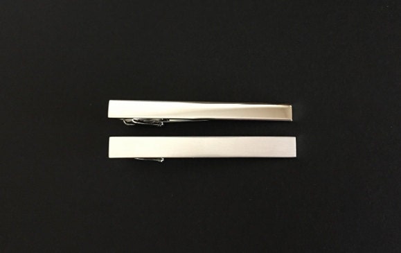 Personalized Long Tie Clip • Custom Engraved Tie Bar for Men, Wedding & Groomsmen Gift
