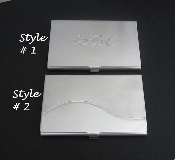 Personalized Business Card Holder • Custom Engraved Metal Card Case for Men & Women Professional Gift