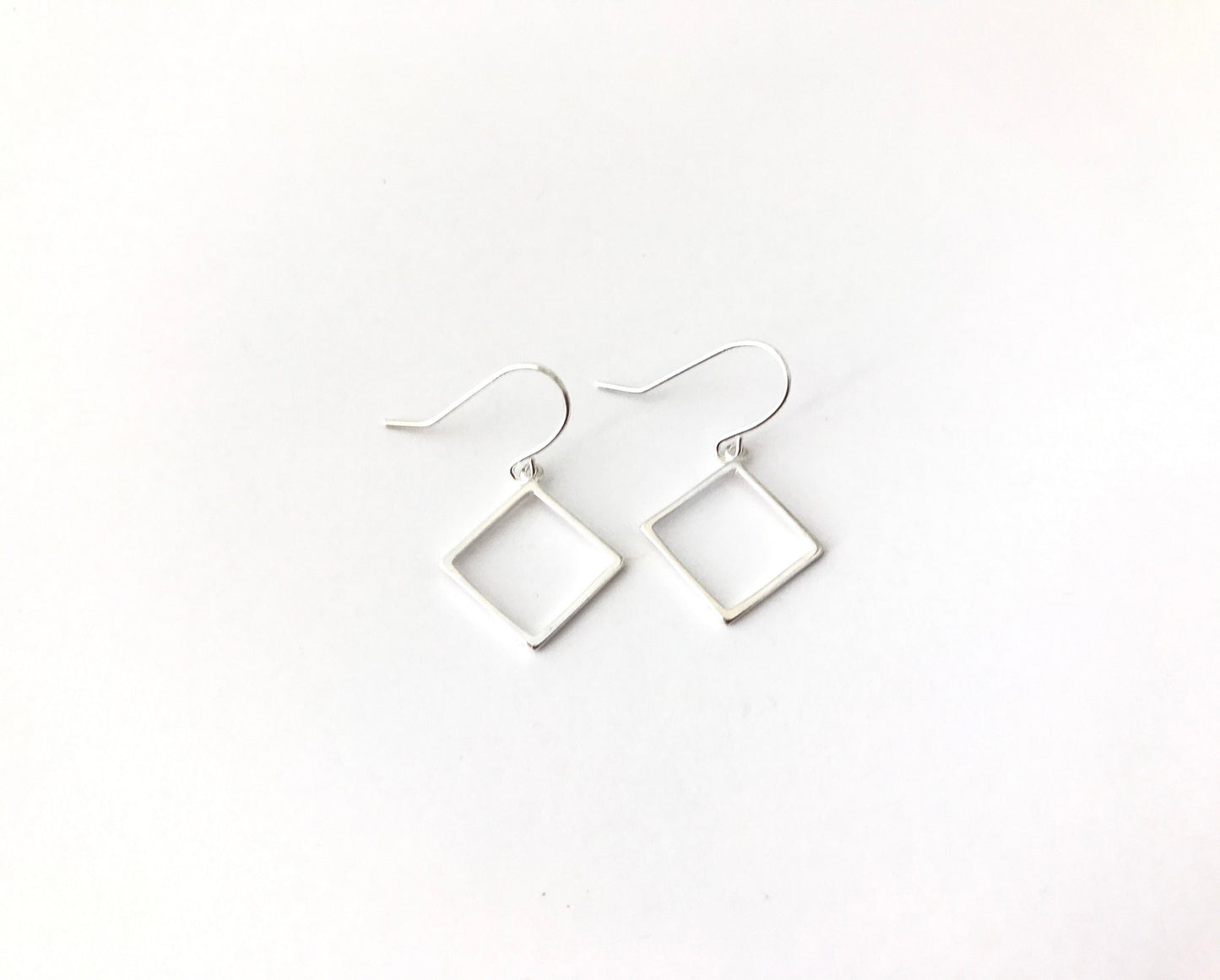 Sterling Silver Dangle Earrings • Classic Silver Drop Earrings, Minimalist Everyday Jewelry