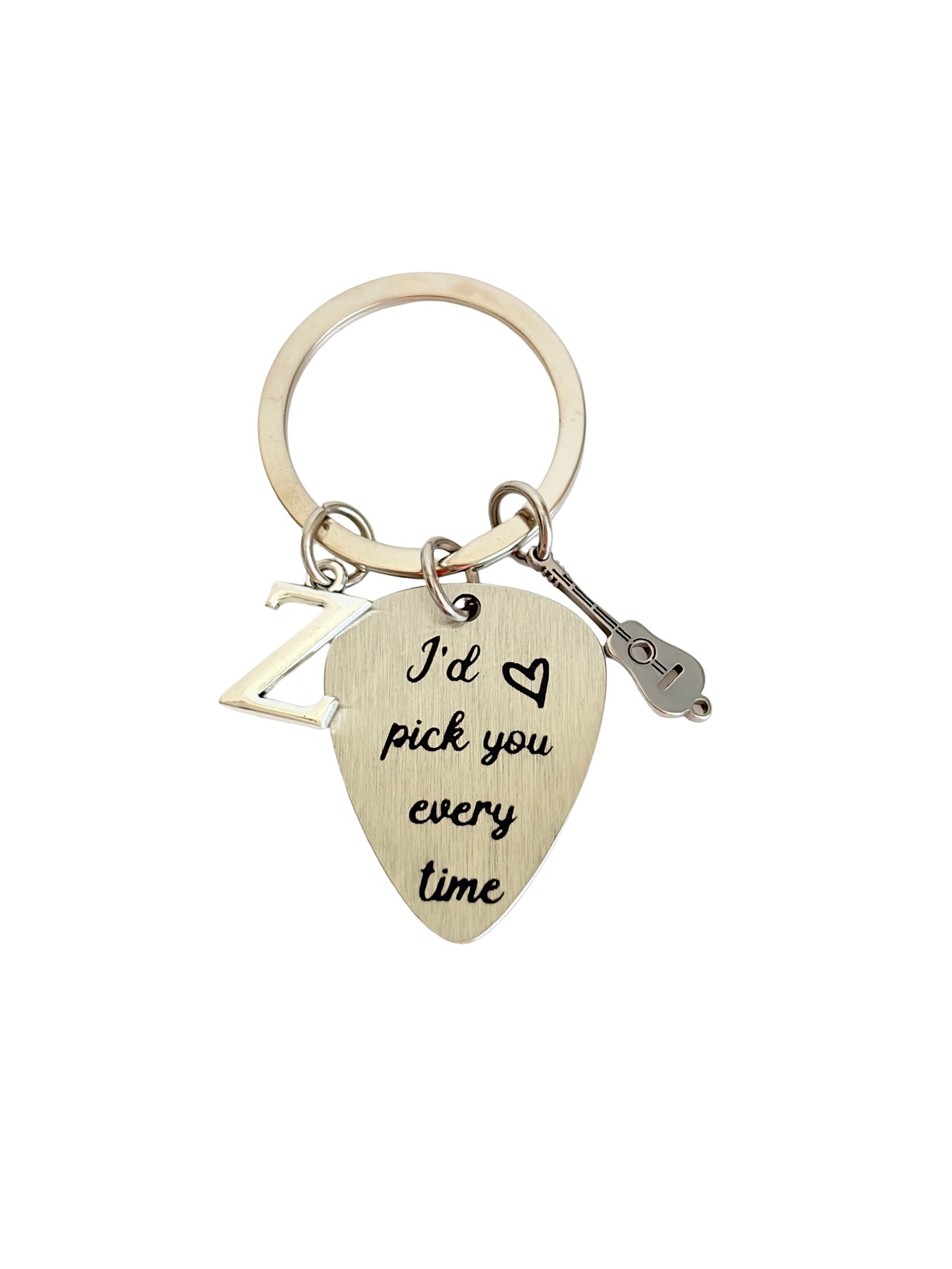 Personalized Guitar Pick • Custom Engraved Guitar Pick “I’d Pick You Every Time”