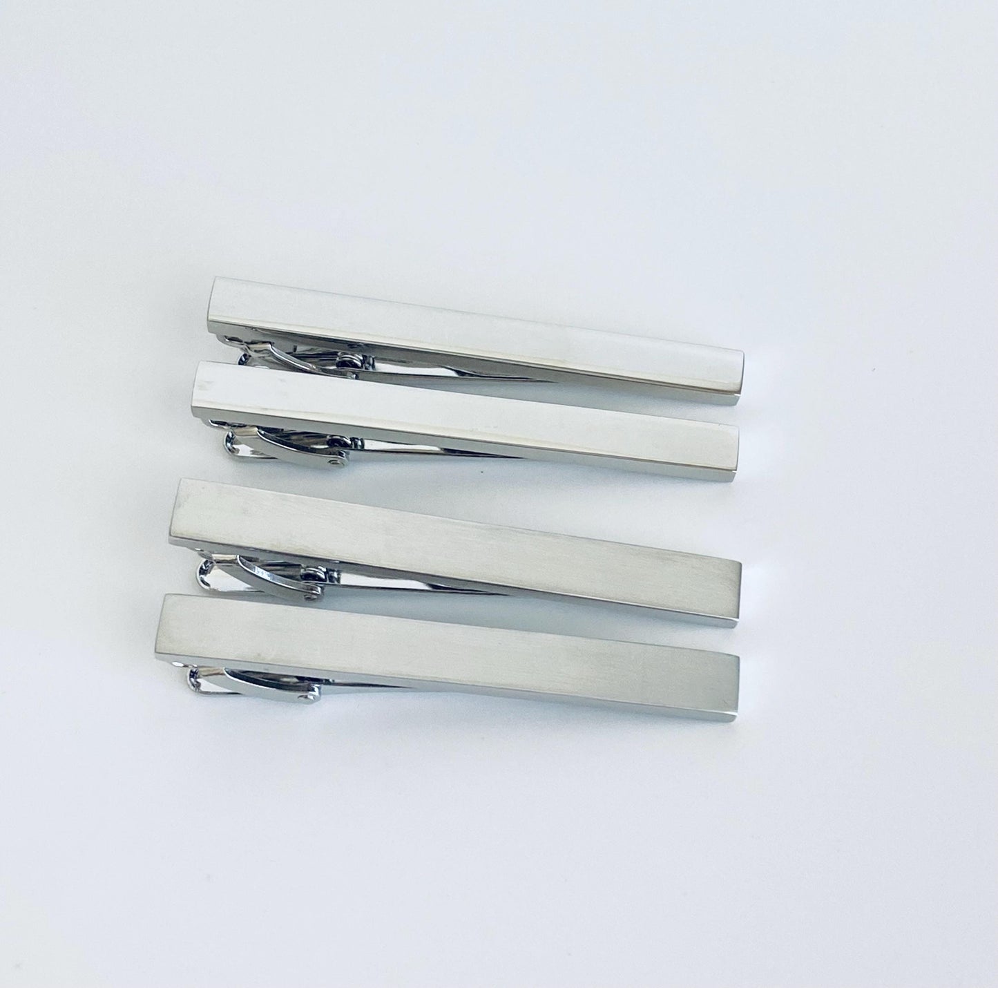 Personalized Long Tie Clip • Custom Engraved Tie Bar for Men, Wedding & Groomsmen Gift