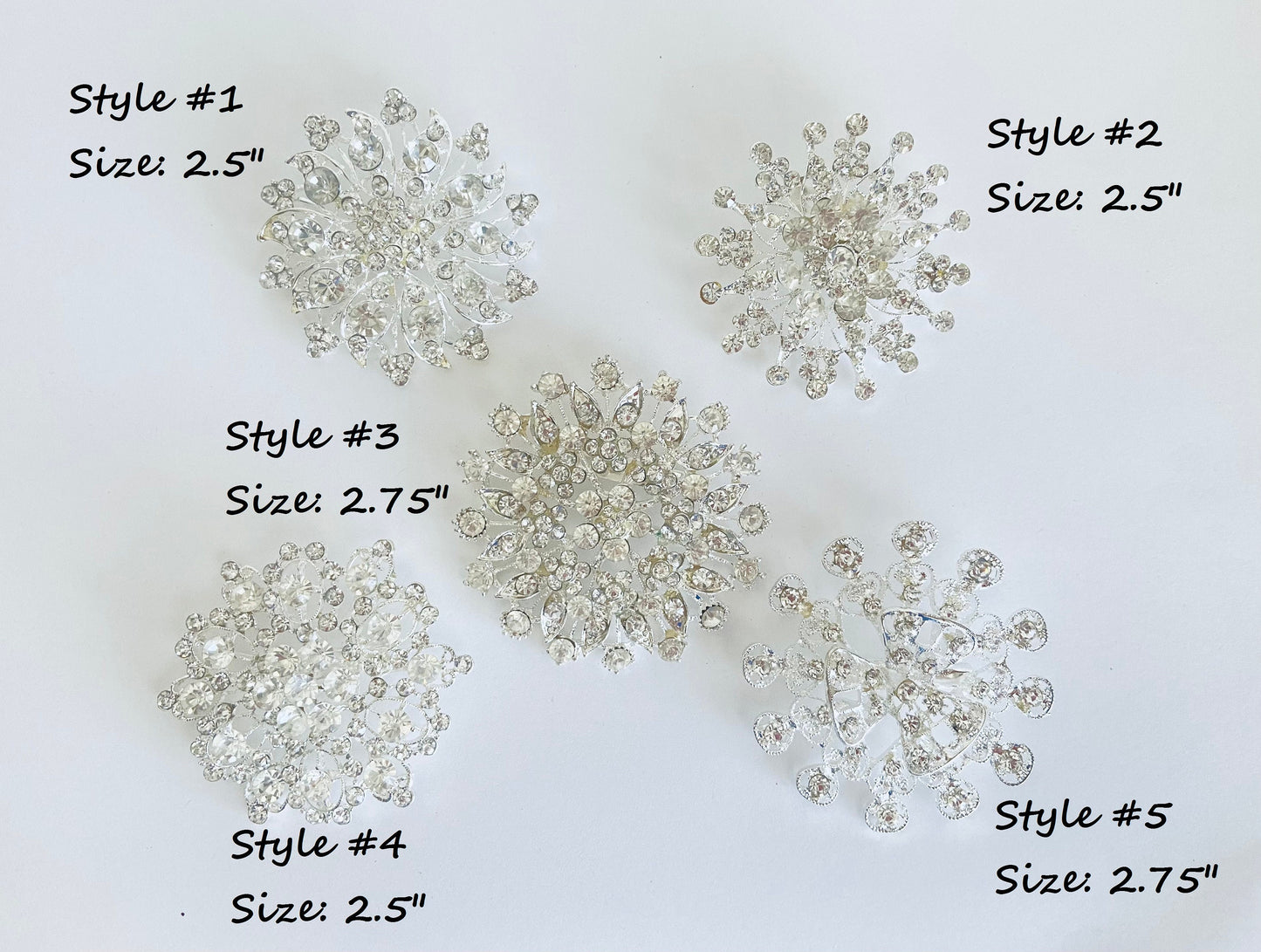 Rhinestone Brooch • Sparkling Crystal Brooch Pin in Variety of Styles, Vintage Inspired Jewelry
