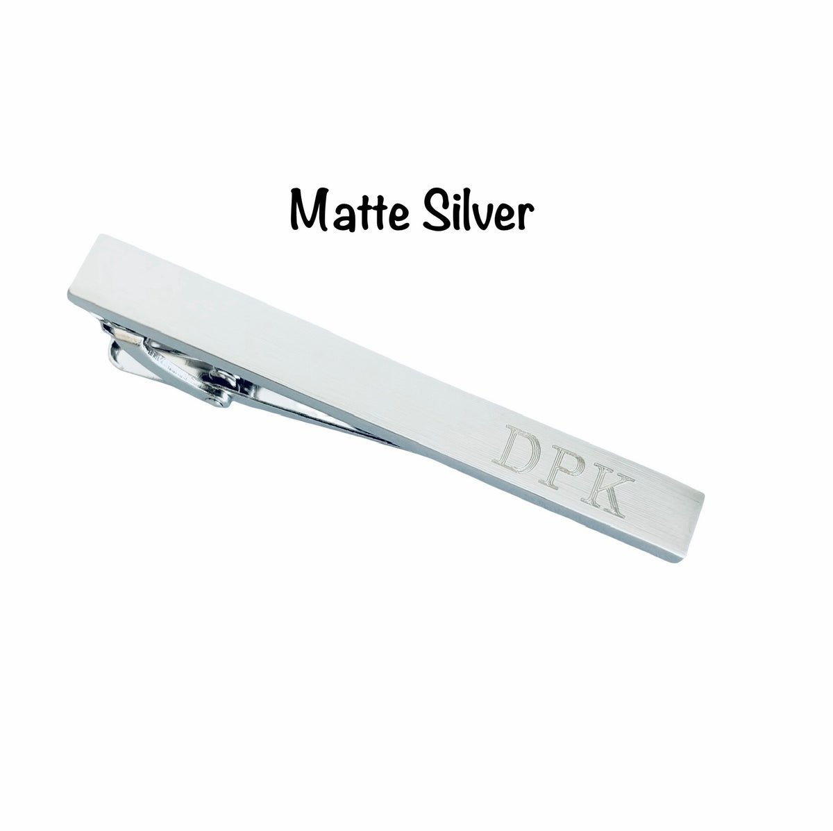 Personalized Long Tie Clip • Polished & Matte Finish