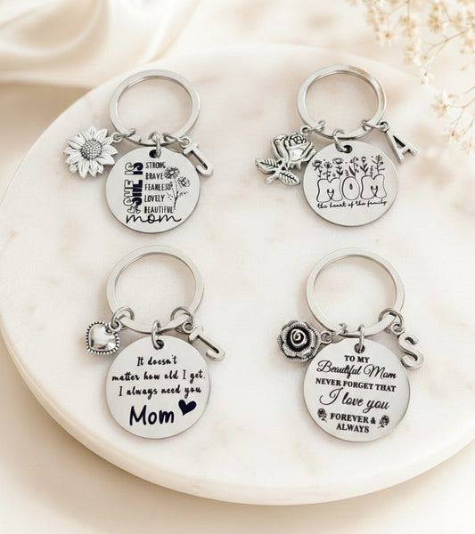 Personalized Mom Keychain