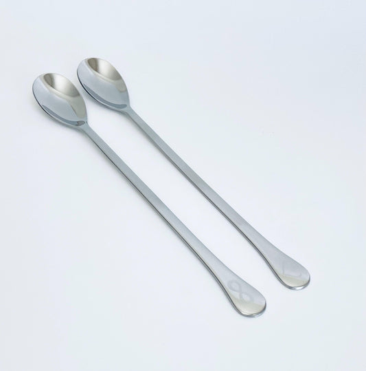 Personalized Stainless Steel Long Handle Coffee Spoon • Custom Engraved Coffee Lover Gift