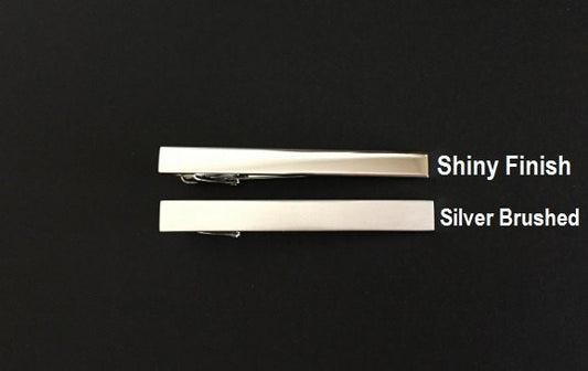 Personalized Long Tie Clip • Custom Engraved Tie Bar for Men, Wedding & Groomsmen Gift
