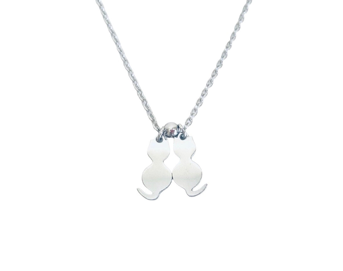 Personalized Stainless Steel Cat Necklace