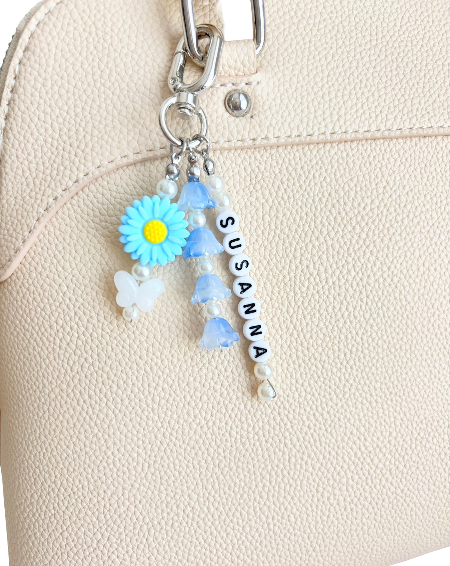 Personalized Daisy Bag Charm