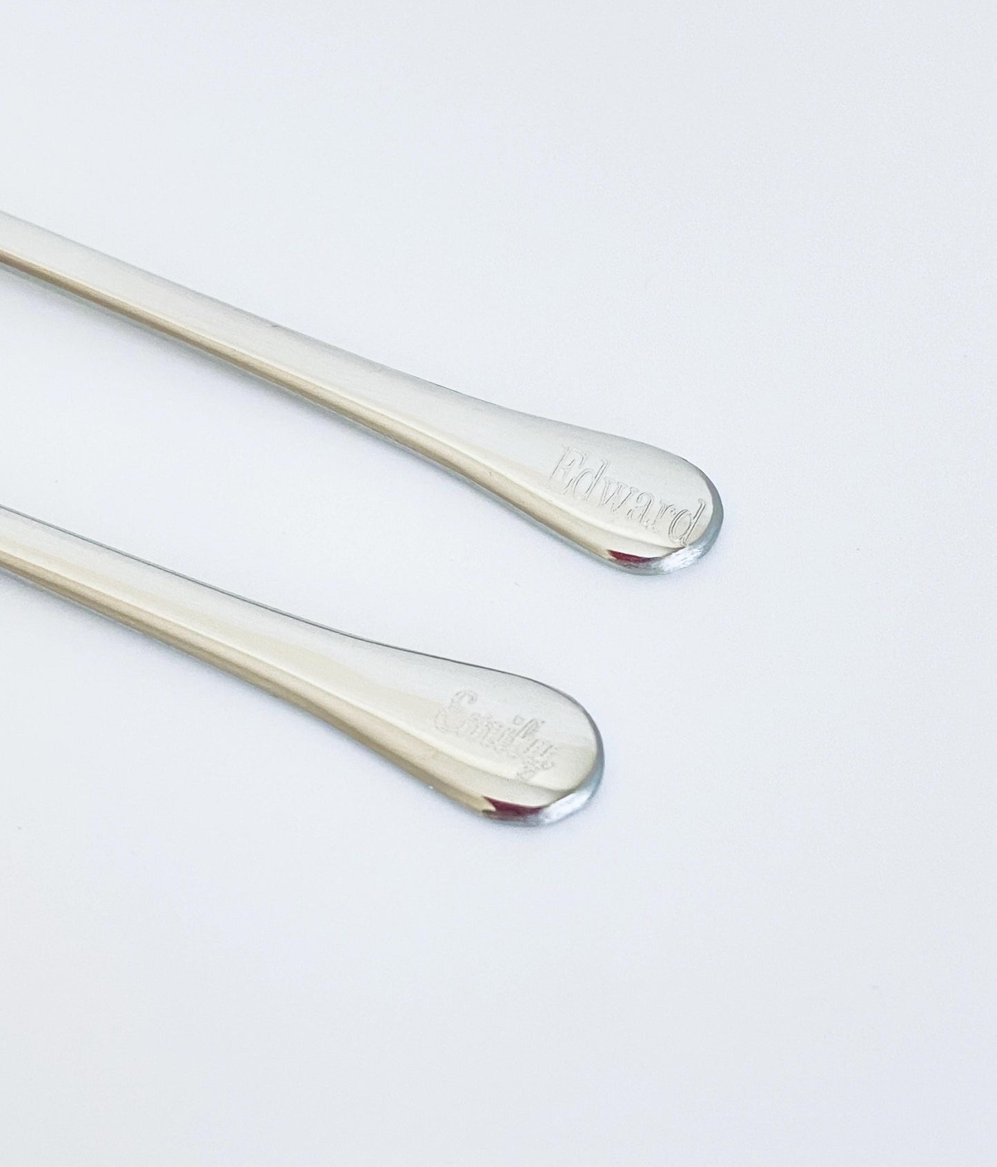 Personalized Stainless Steel SMALL Spoon • Custom Engraved Mini Spoon, Small Metal Spoon Gift for Coffee & Dessert