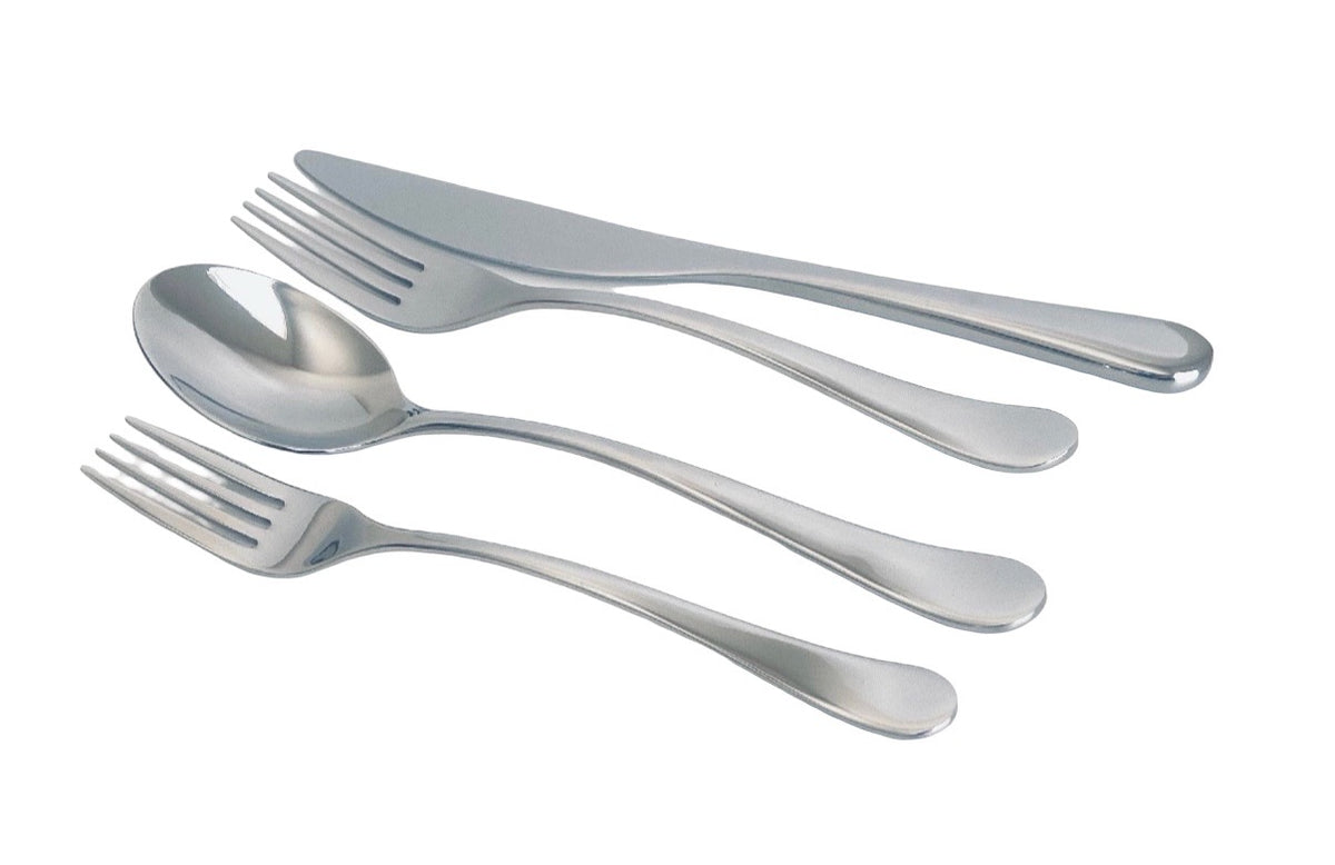 Personalized Polished Stainless Steel Utensils • Custom Engraved Knife, Fork & Spoon