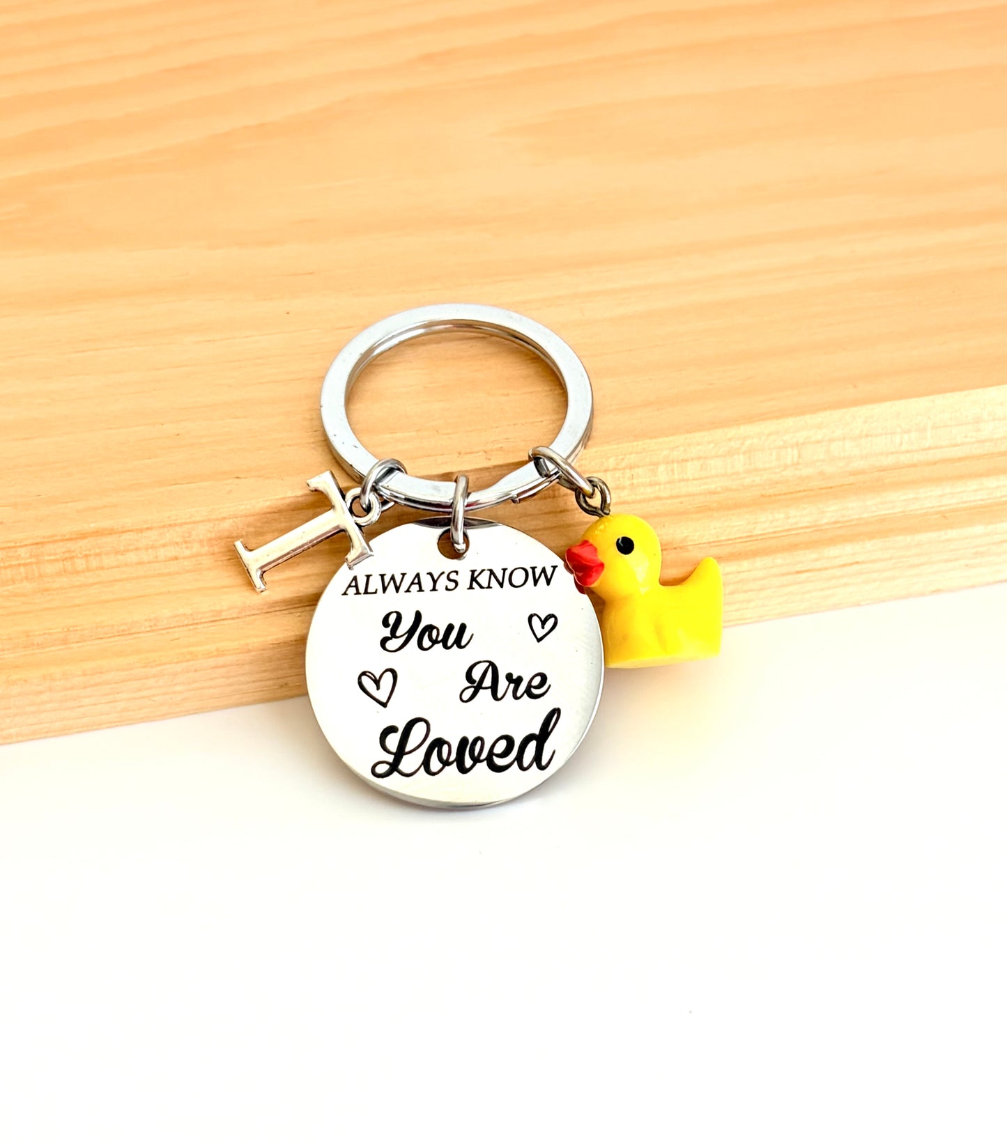 Personalized "Always Know You are Loved" Keychain