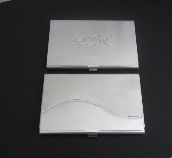 Personalized Business Card Holder • Custom Engraved Metal Card Case for Men & Women Professional Gift