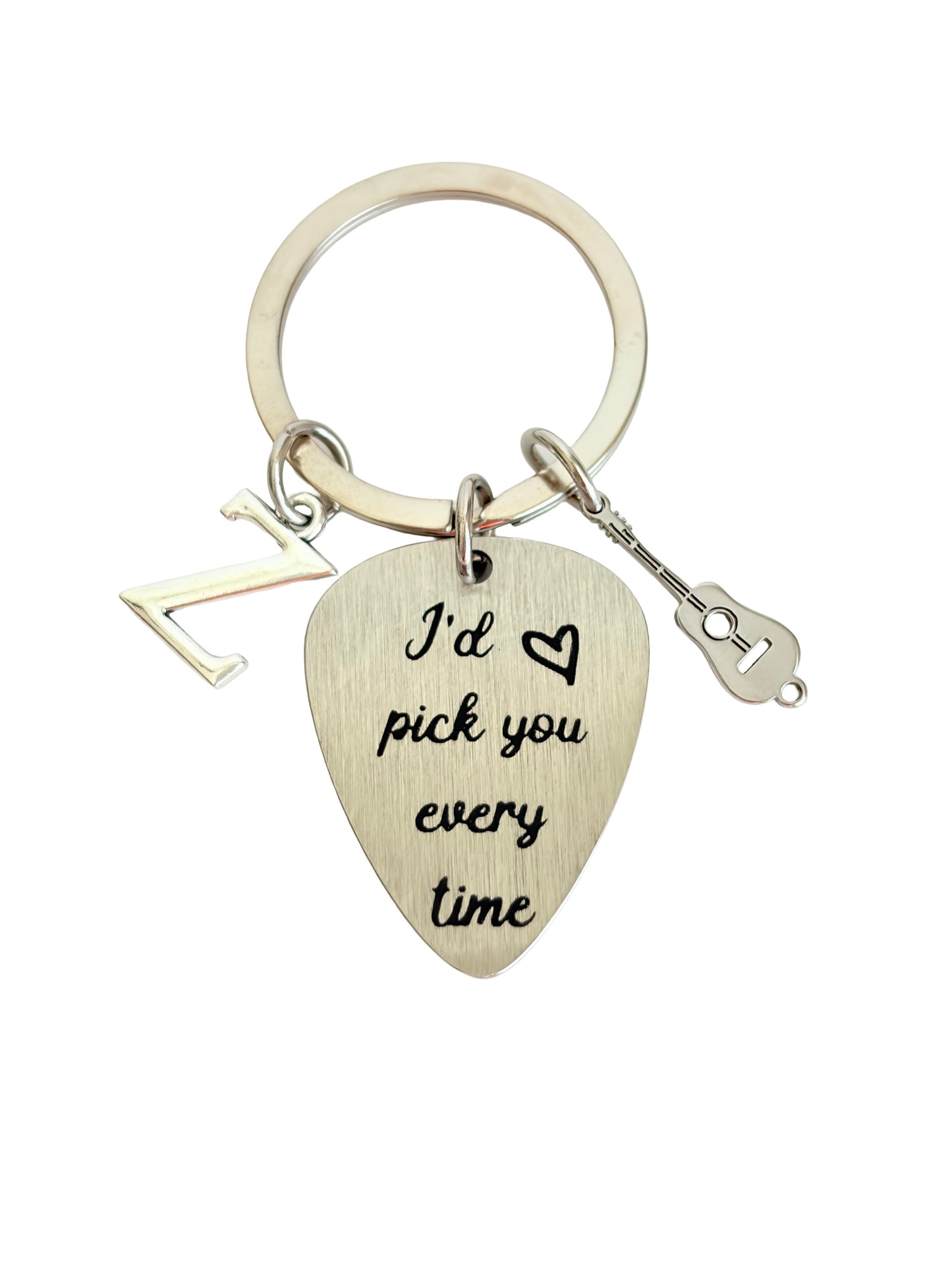 Personalized Guitar Pick • Custom Engraved Guitar Pick “I’d Pick You Every Time”