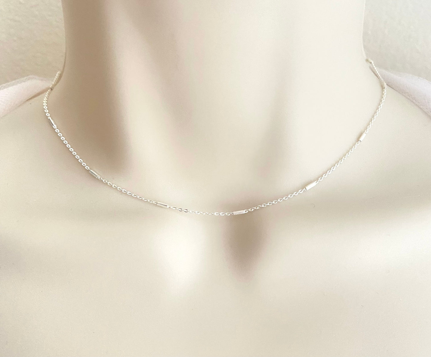 Sterling Silver Chain Necklace • Classic 925 Silver Chain, Minimalist Everyday Necklace