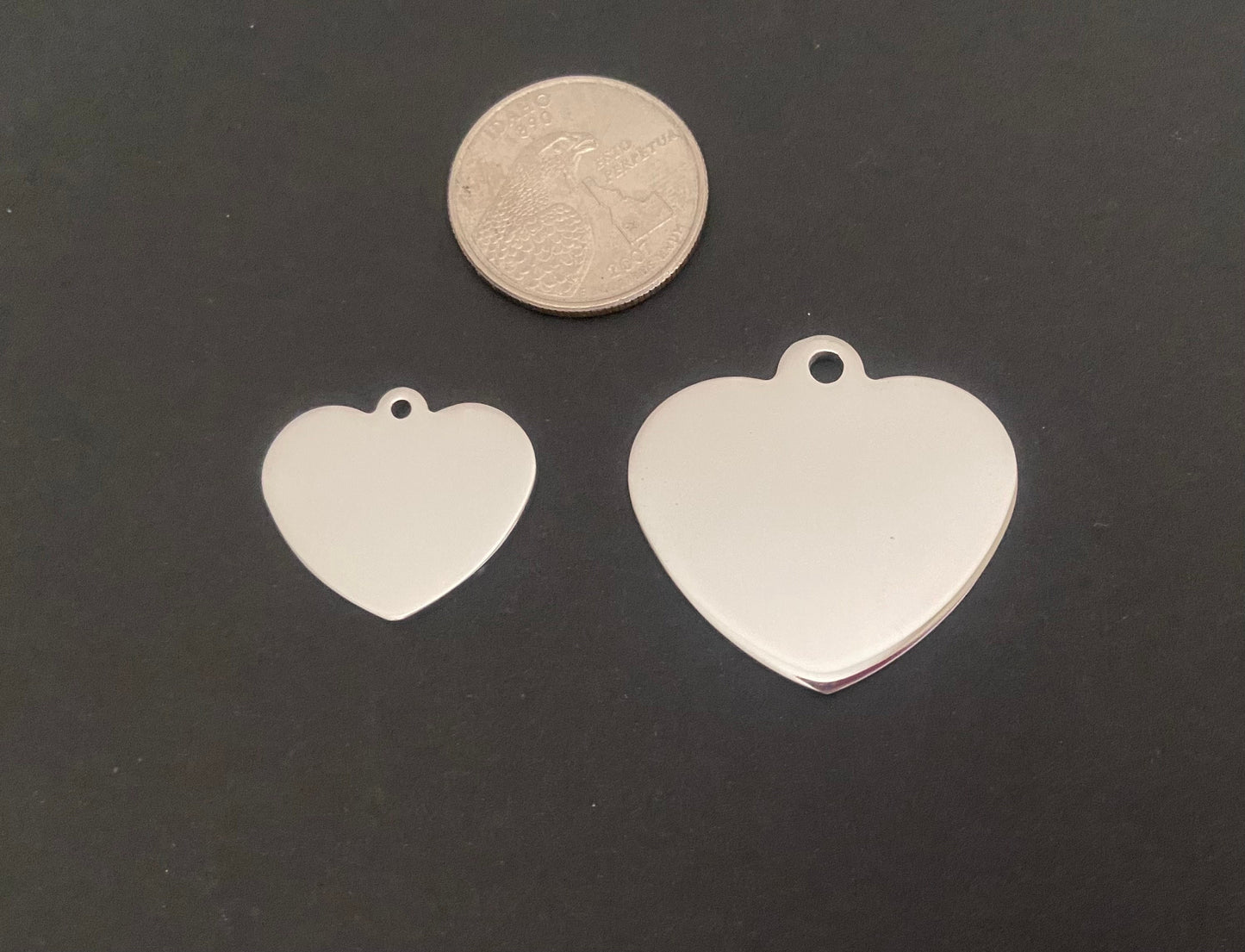 Personalized Heart Charm Key Chain • Custom Engraved Stainless Steel Love Keychain