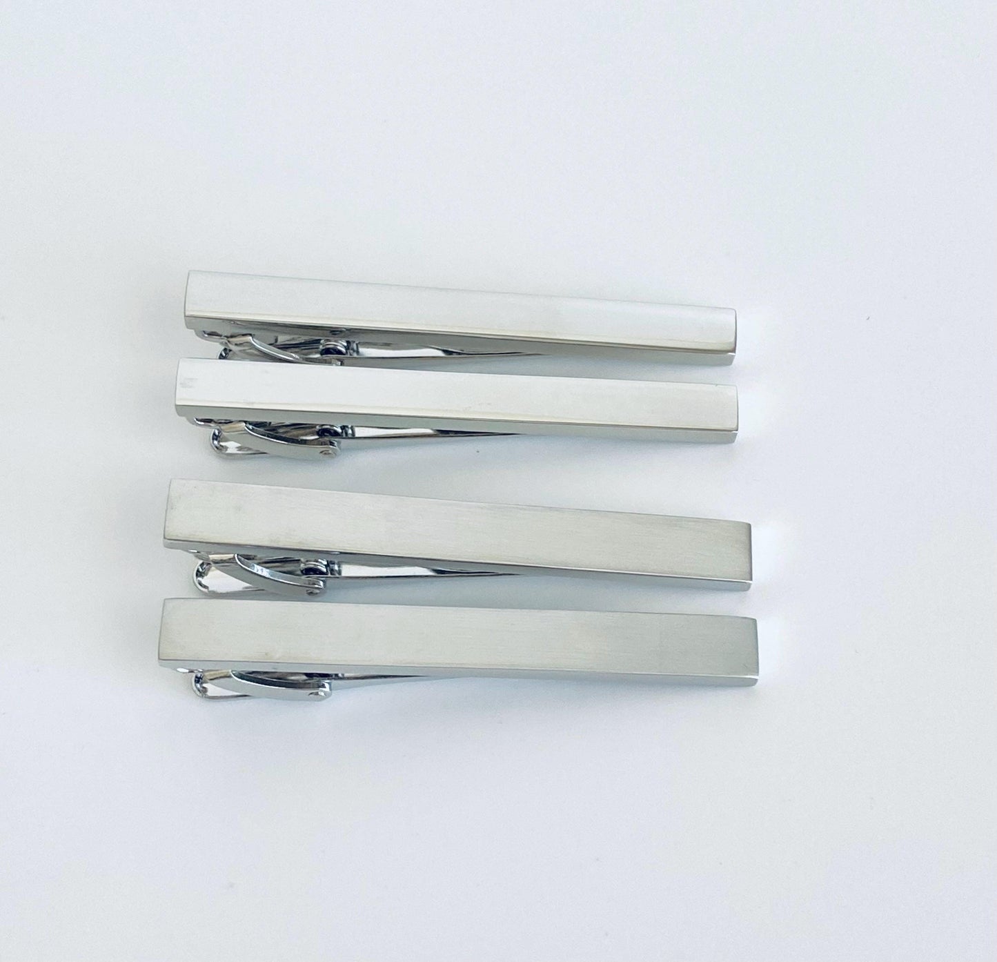Personalized Long Tie Clip • Custom Engraved Tie Bar for Men, Wedding & Groomsmen Gift