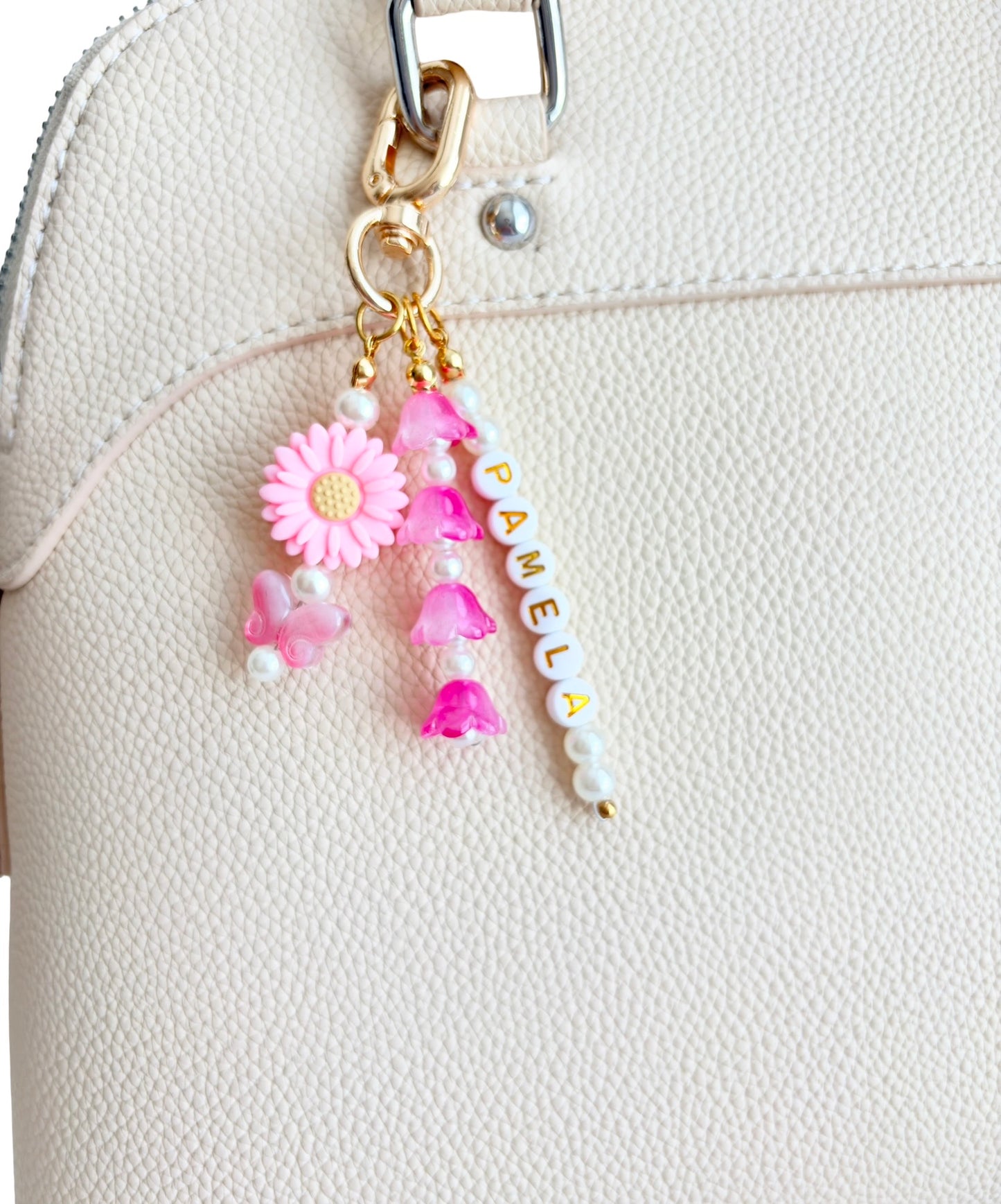 Personalized Daisy Bag Charm