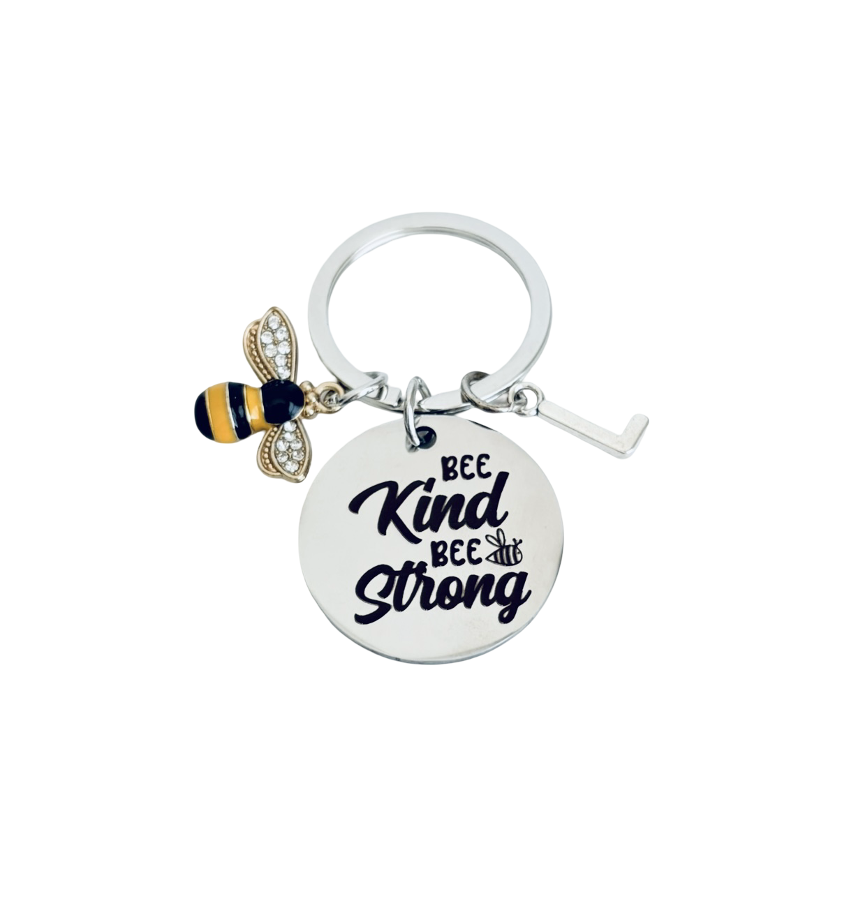 Personalized Be Kind and Be Strong Keychain • Inspirational Gift • Motivational Gift for Her