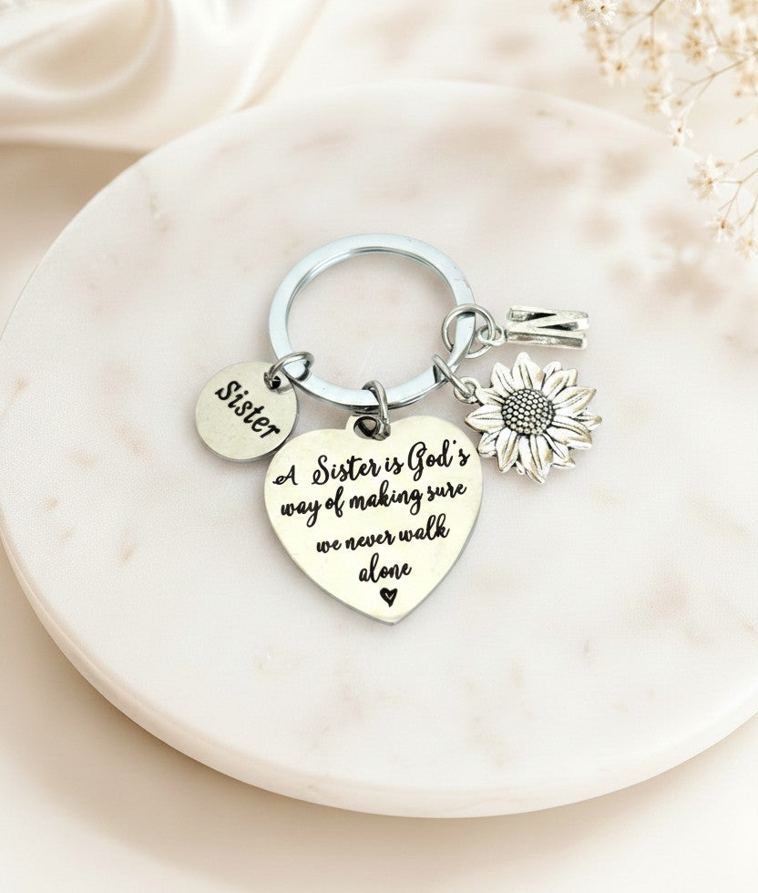 Personalized Sister Keychain