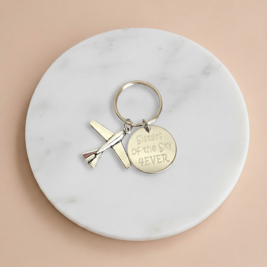 Personalized Airplane Keychain