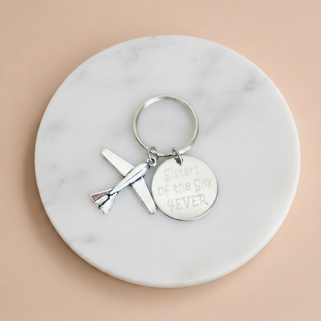 Personalized Airplane Keychain